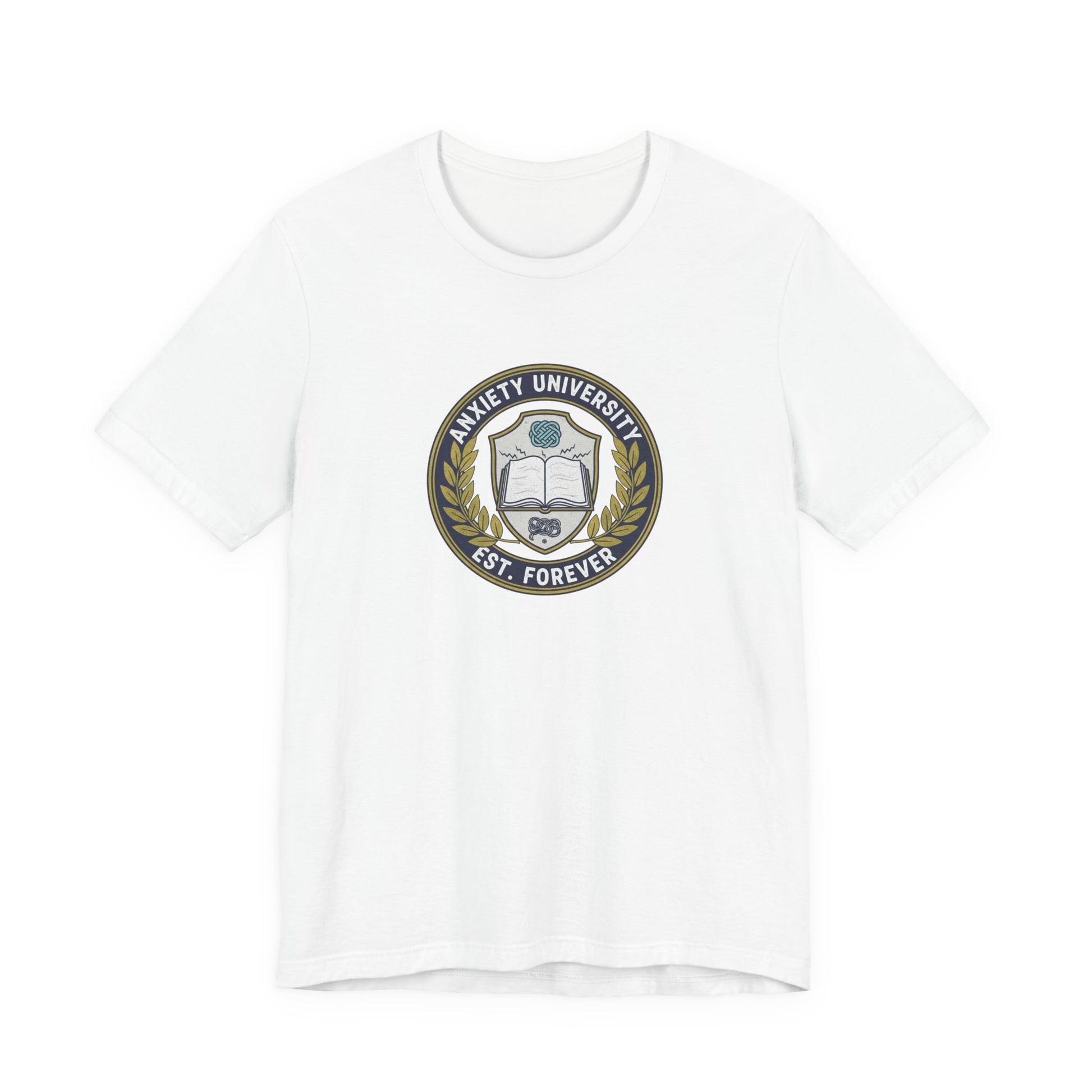 T-Shirt ANXIETY UNIVERSITY Shirt – Funny Collegiate Graphic Tee