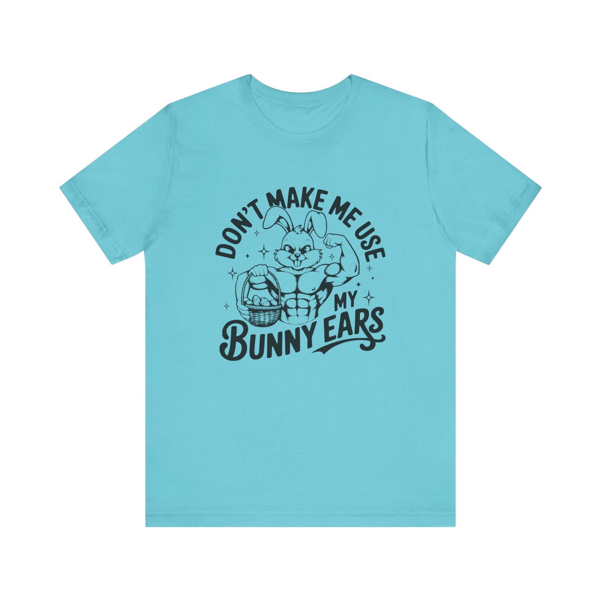 Turquoise Easter Fitness Shirt – Bunny Gains No Days Off Unisex Tee