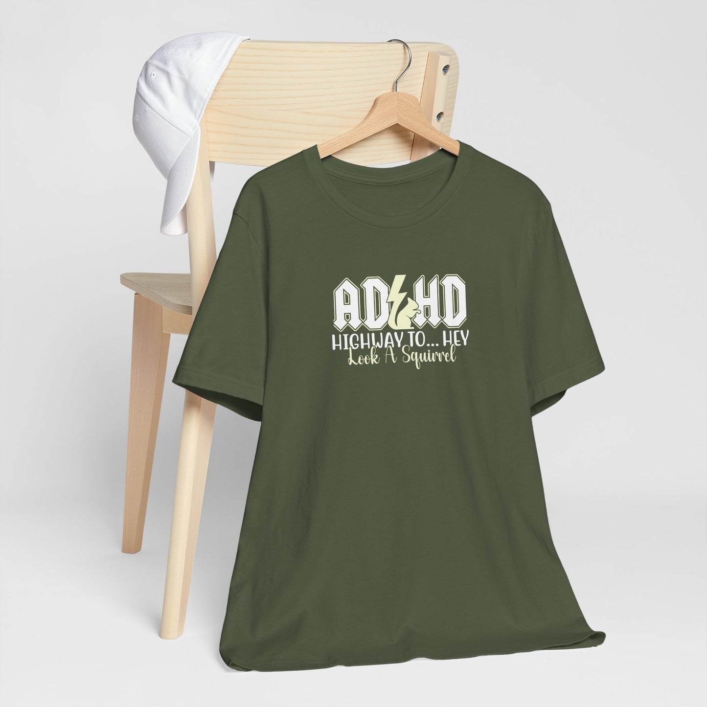T-Shirt HIGHWAY TO... HEY Look A Squirrel ADHD T Shirt – Funny ADHD Tshirt