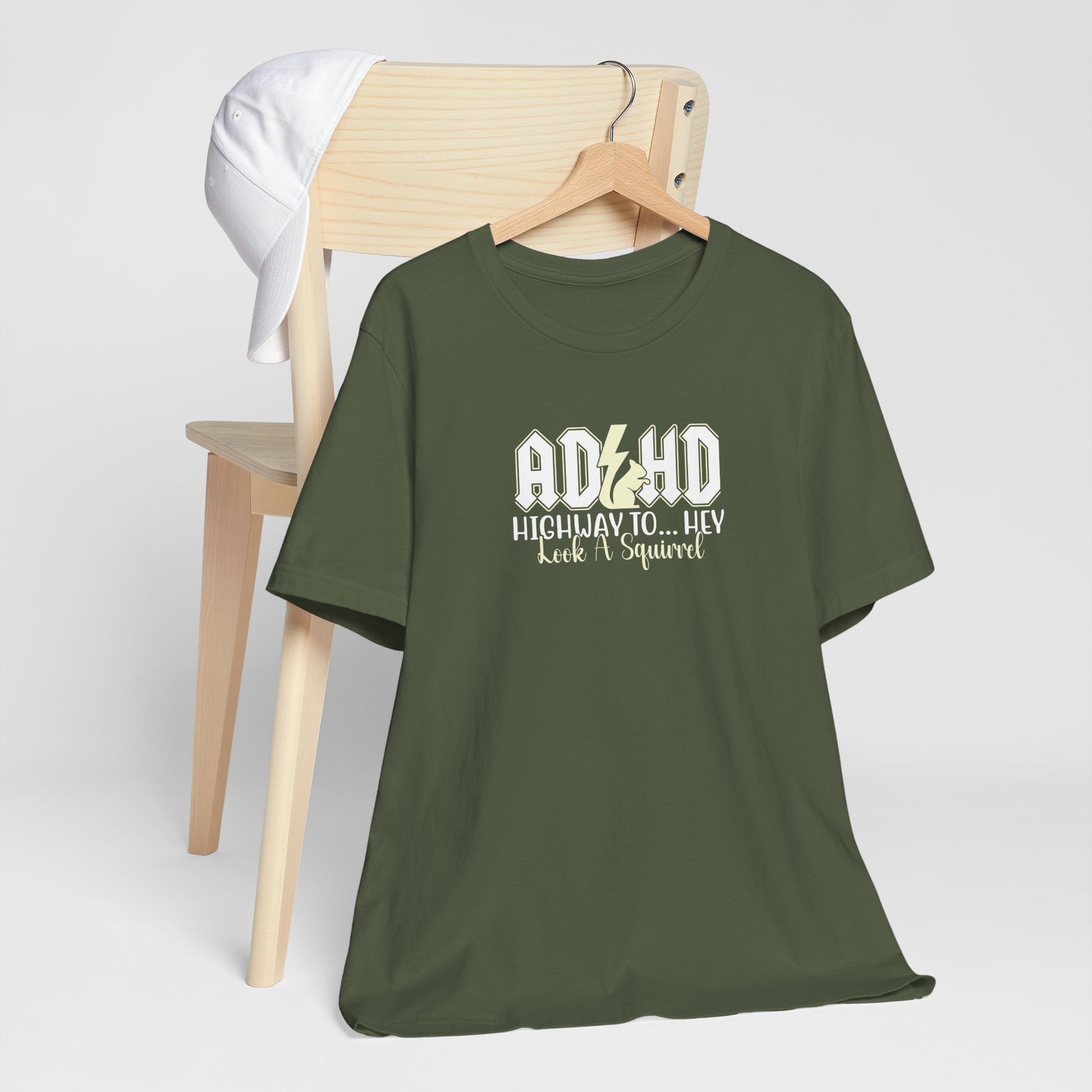 T-Shirt HIGHWAY TO... HEY Look A Squirrel ADHD T Shirt – Funny ADHD Tshirt