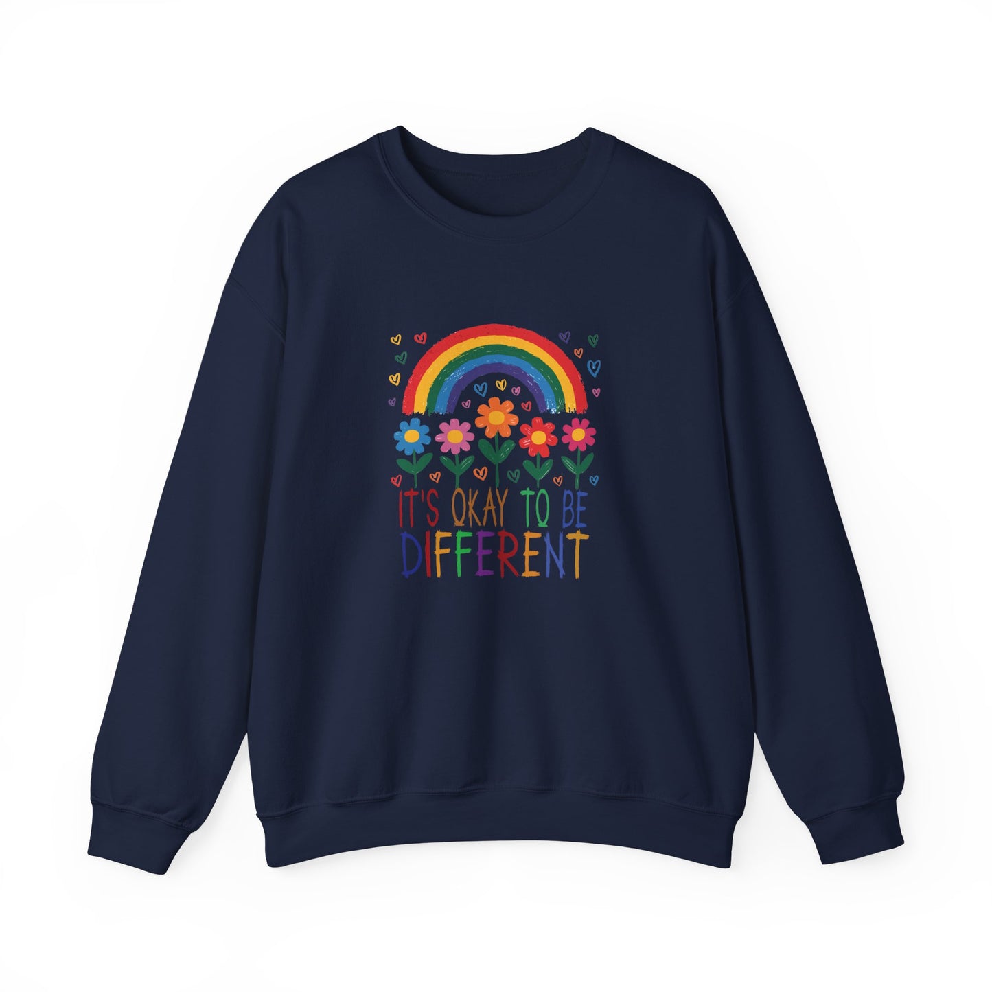 Sweatshirt It's Okay to Be Different Rainbow Autism Awareness Sweatshirt