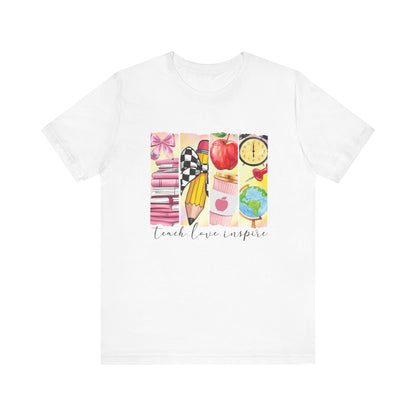 T-Shirt Teach Love Inspire – Teacher Shirt with Meaningful Message
