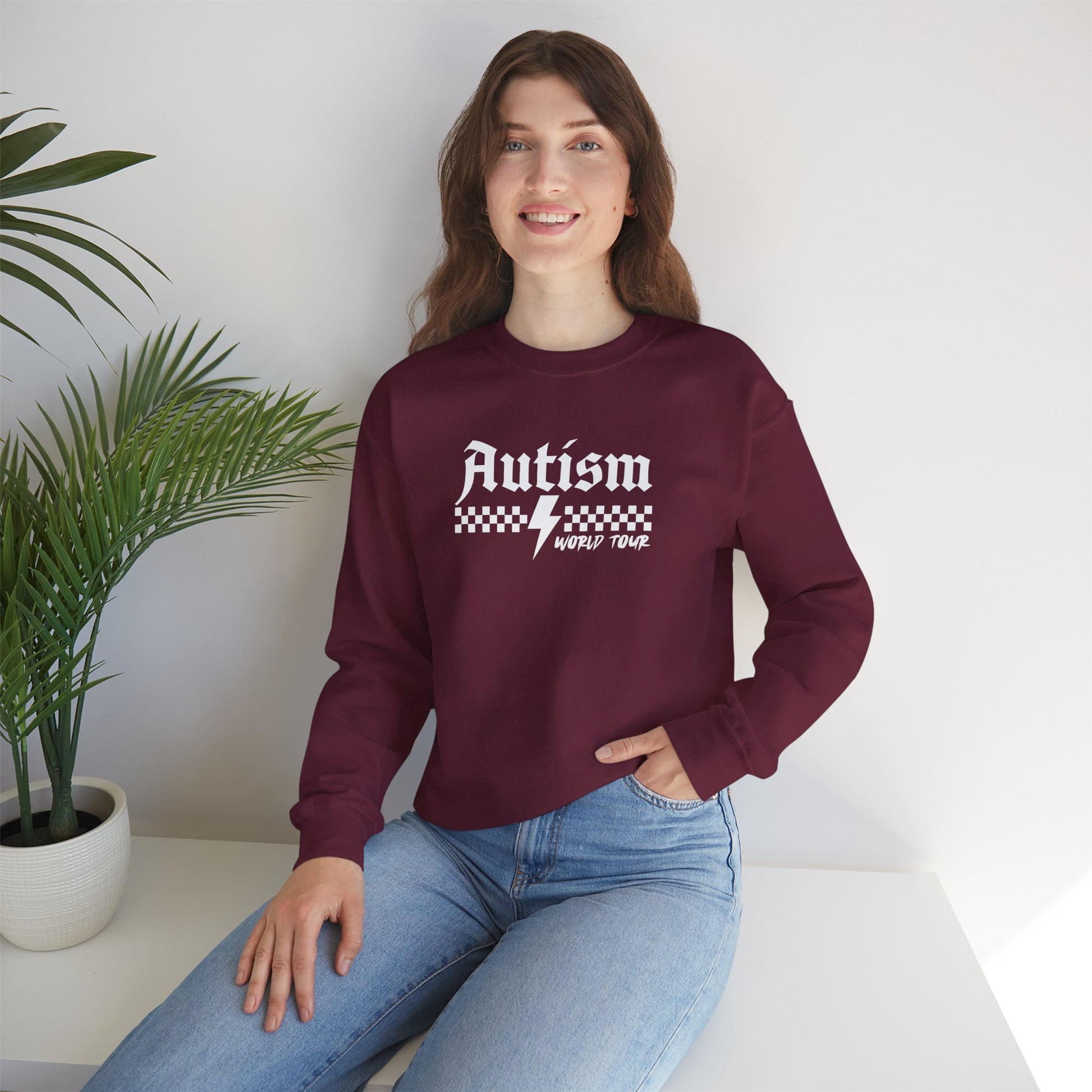 Sweatshirt Autism Awareness World Tour Statement Autism Sweatshirt