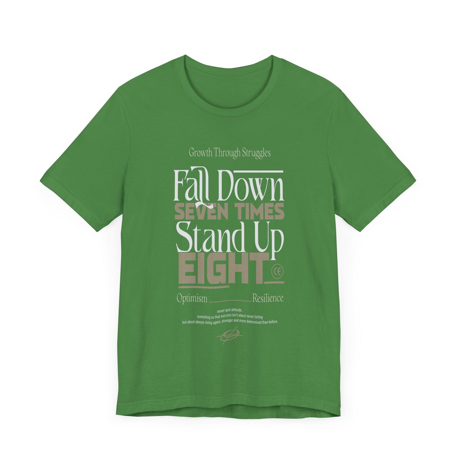 Motivational Quote Shirt – Fall Down Seven Times Stand Up Eight