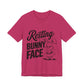 Funny Easter Shirt | Resting Bunny Face Women's Tee – Sarcastic & Trendy