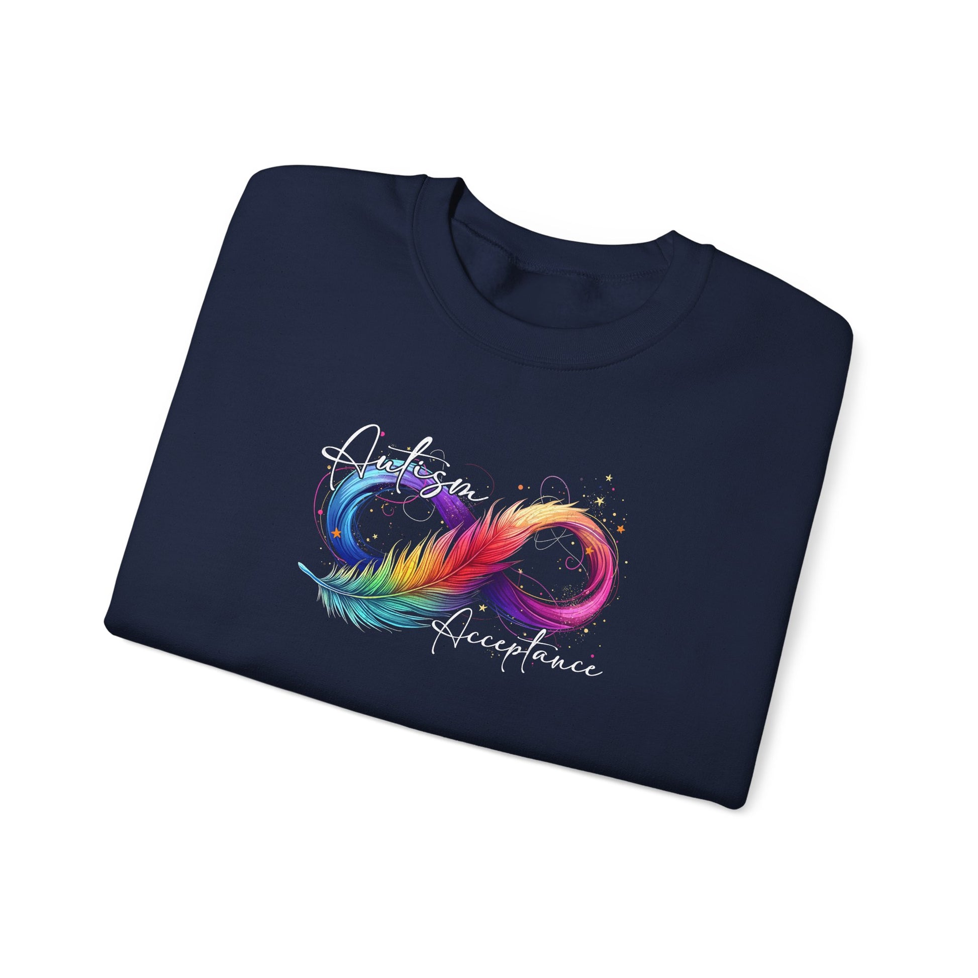 Sweatshirt Autism Acceptance Sweatshirt with Neurodiversity Symbol