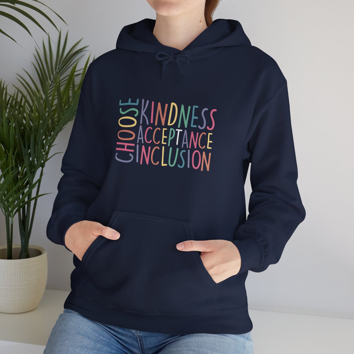 CHOOSE KINDNESS Hoodie – Colorful Inclusion & Acceptance Design