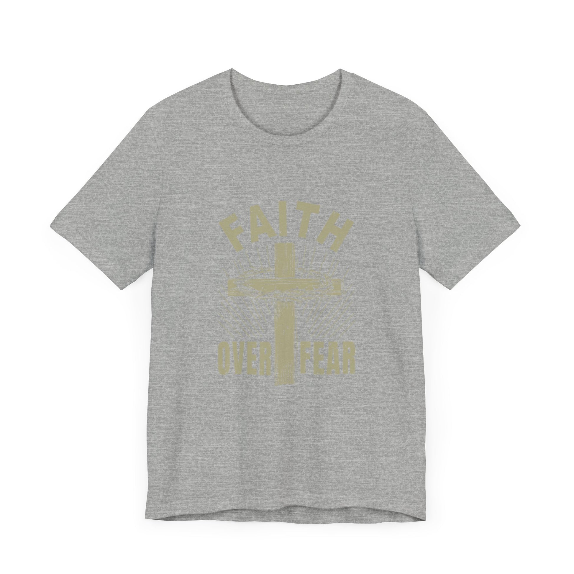 Empowering Message Tee – Faith Over Fear Shirt for Men & Women