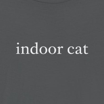 T-Shirt indoor cat Shirt – Funny Introvert Minimalist Cat Lover T-Shirt
