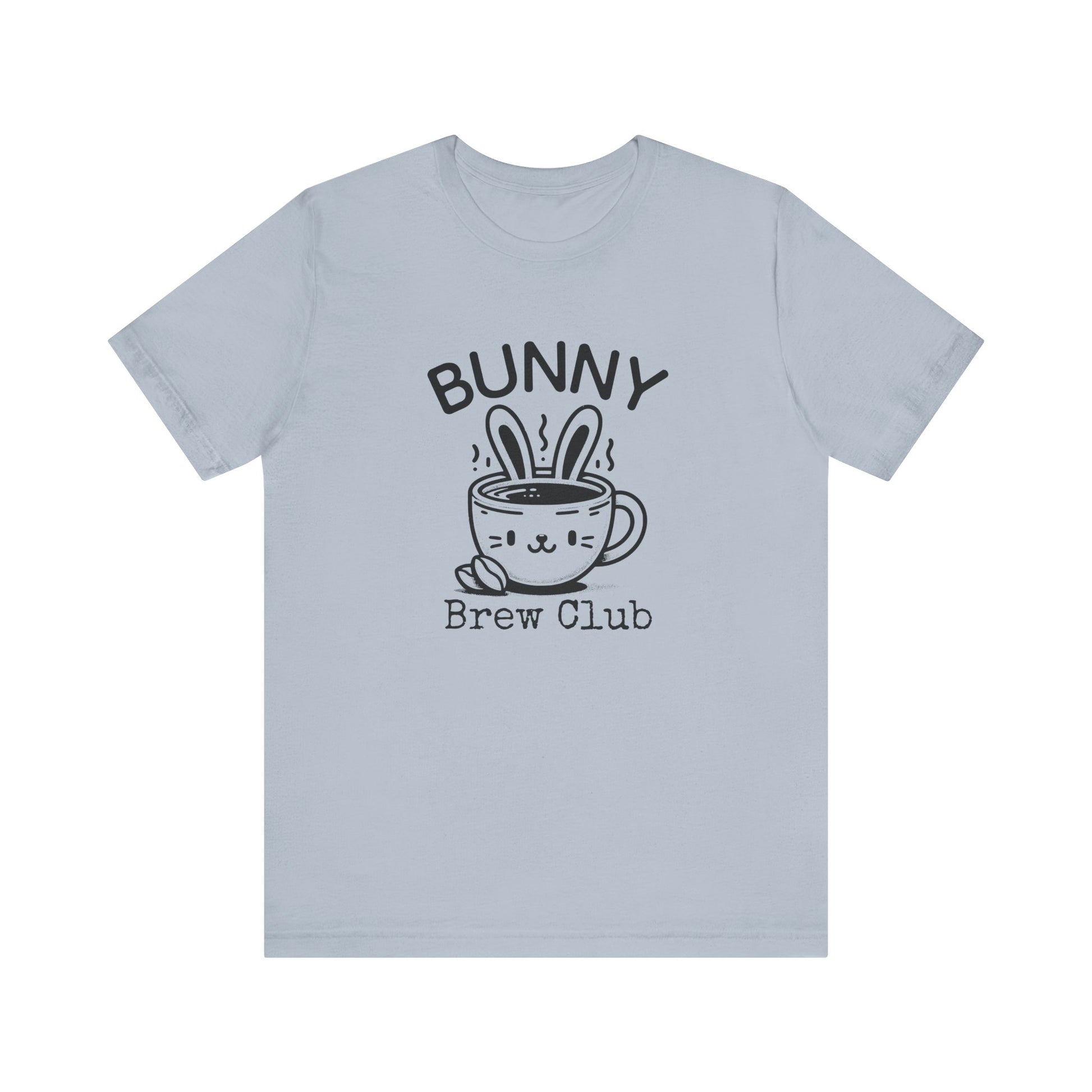 Light Blue Coffee Easter Shirt – Bunny Brew Club Funny Easter Tee for Women
