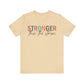 Soft Cream Find Your Strength Tee – Stronger Than the Storm Shirt