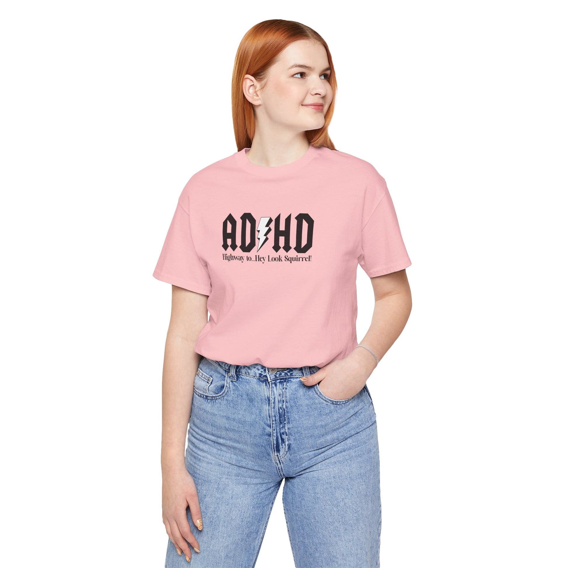 T-Shirt Highway to ADHD Funny T-Shirt – Gothic Pop Culture Graphic Tee