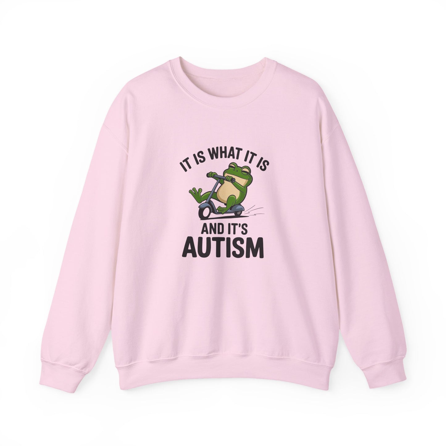 Sweatshirt IT IS WHAT IT IS AND IT'S AUTISM Funny Scooter Autism Sweatshirt