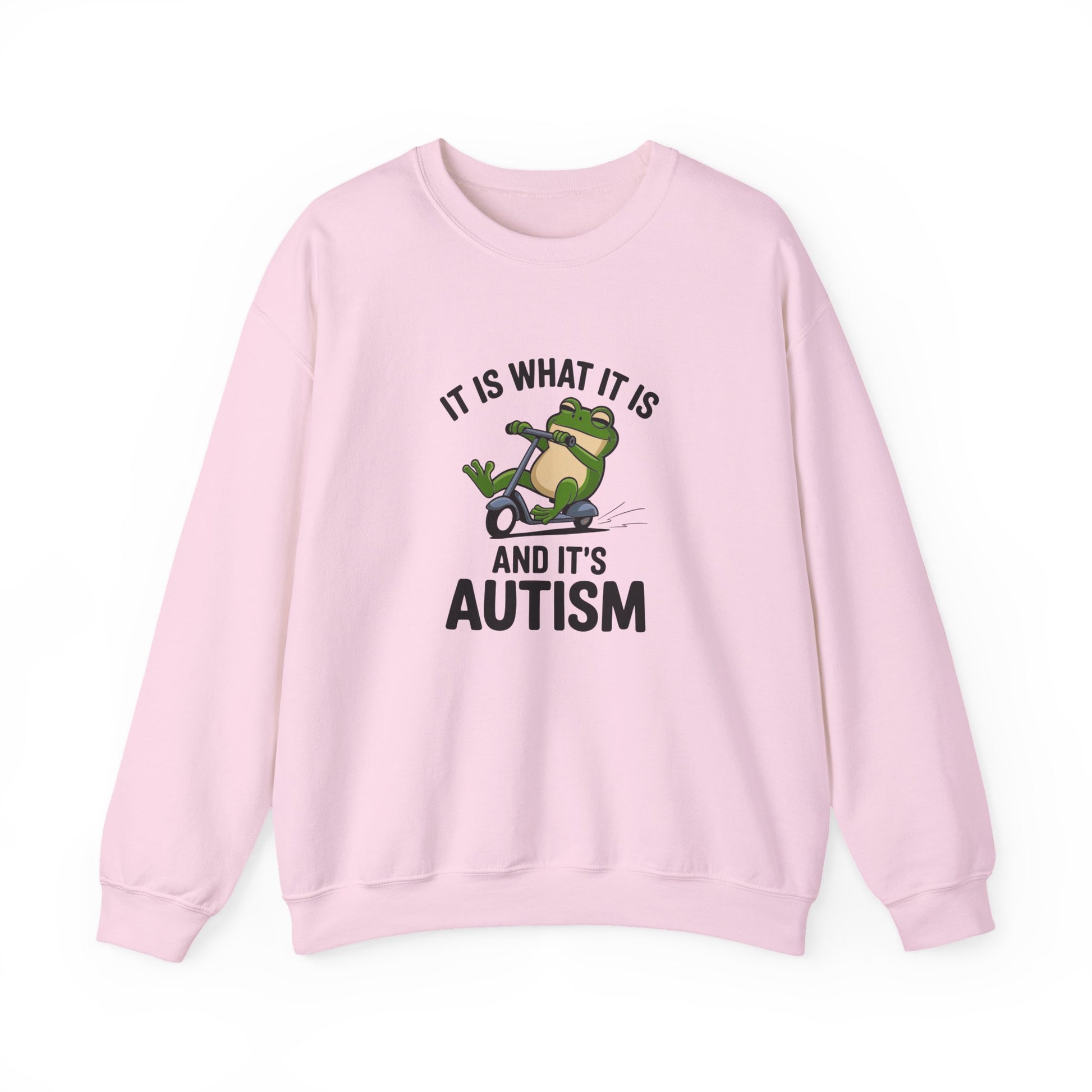 Sweatshirt IT IS WHAT IT IS AND IT'S AUTISM Funny Scooter Autism Sweatshirt