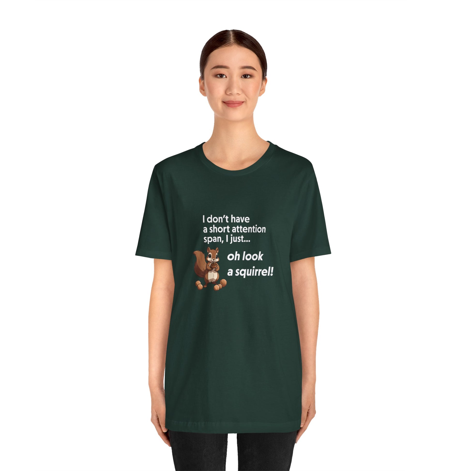 T-Shirt Oh Look a Squirrel ADHD T-Shirt – Funny Neurodivergent Shirt