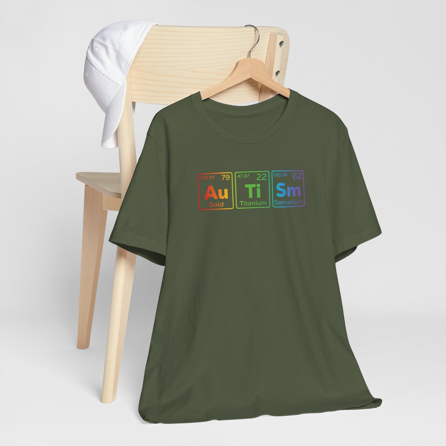 T-Shirt Au Ti Sm AUTISM | Subtle Periodic Autism Awareness T‑Shirt