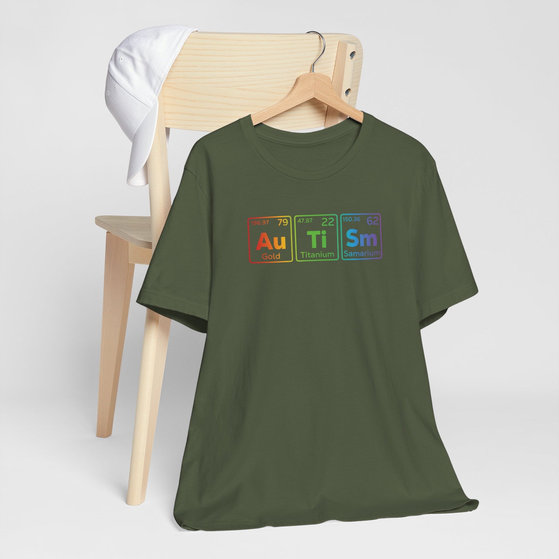 T-Shirt Au Ti Sm AUTISM | Subtle Periodic Autism Awareness T‑Shirt