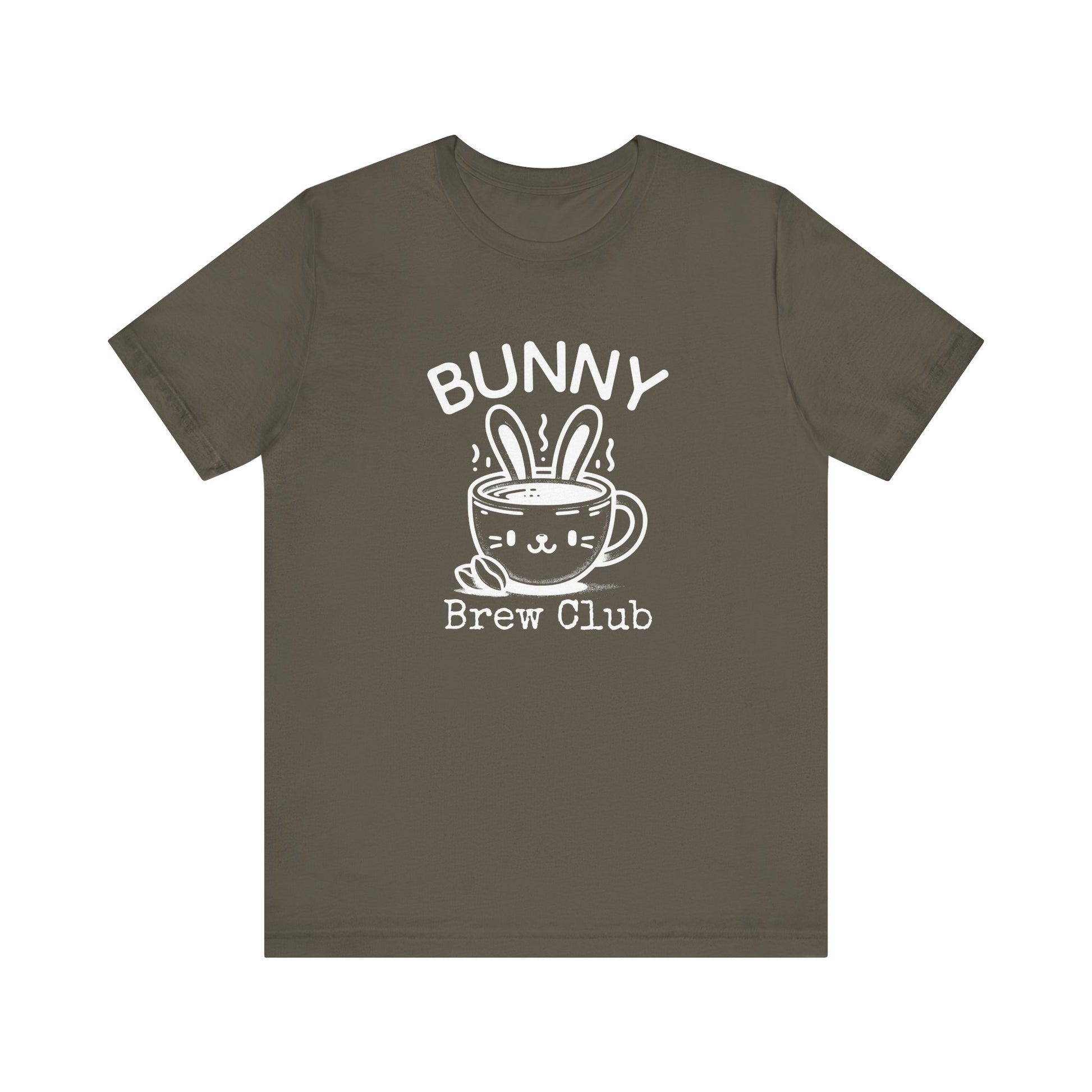Army Coffee Easter Shirt – Bunny Brew Club Funny Easter Tee for Women