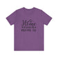 Heather Team Purple Mother’s Day Gift Tee – Home Is Where My Mom Is Shirt
