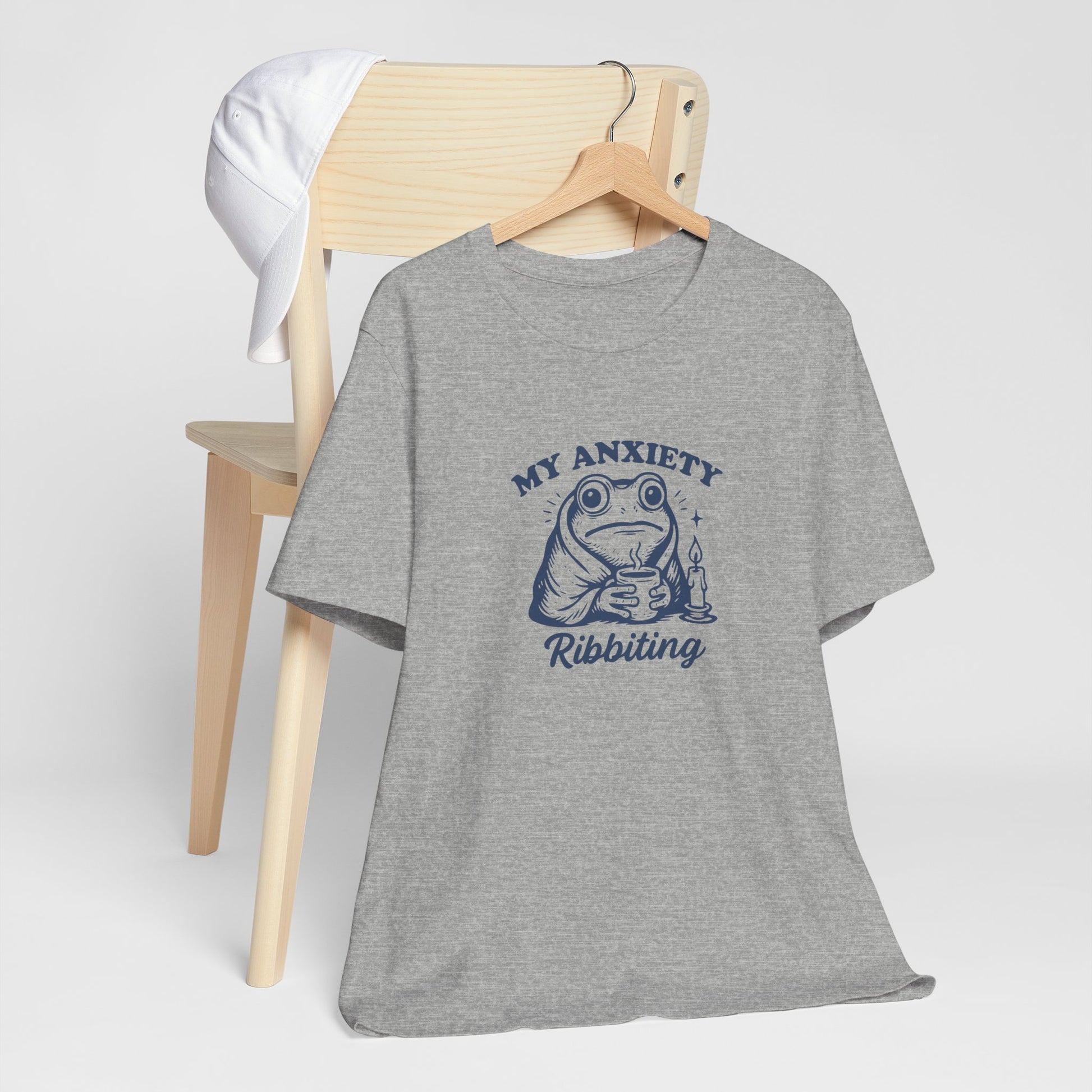 T-Shirt MY ANXIETY Ribbiting Shirt – Funny Anxiety Shirt with Frog Graphic