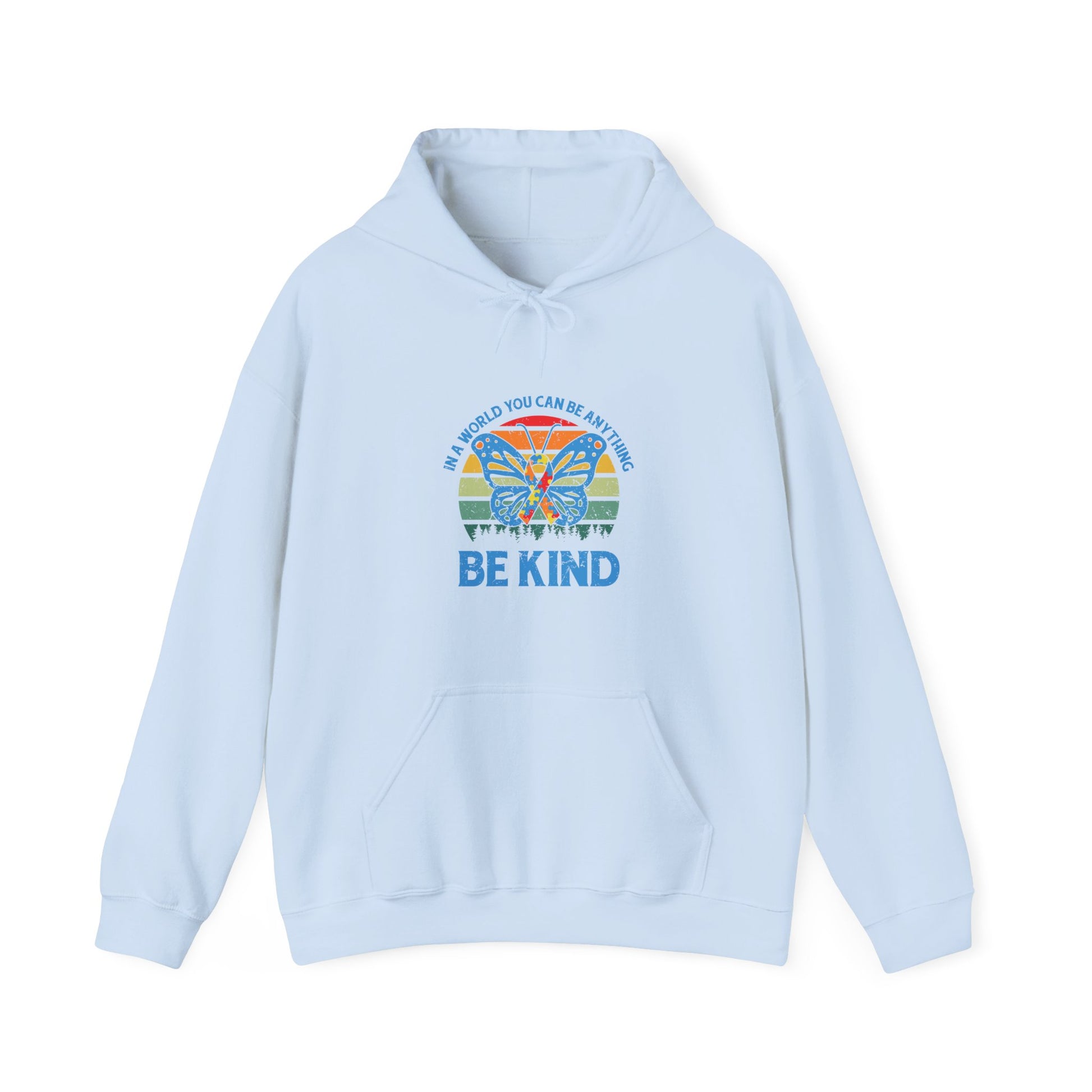 Hoodie IN A WORLD YOU CAN BE ANYTHING Hoodie – Be Kind Autism Advocate Hoodie