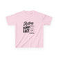 Light Pink Resting Bunny Face Kids Easter Shirt | Funny Easter Tee for Kids