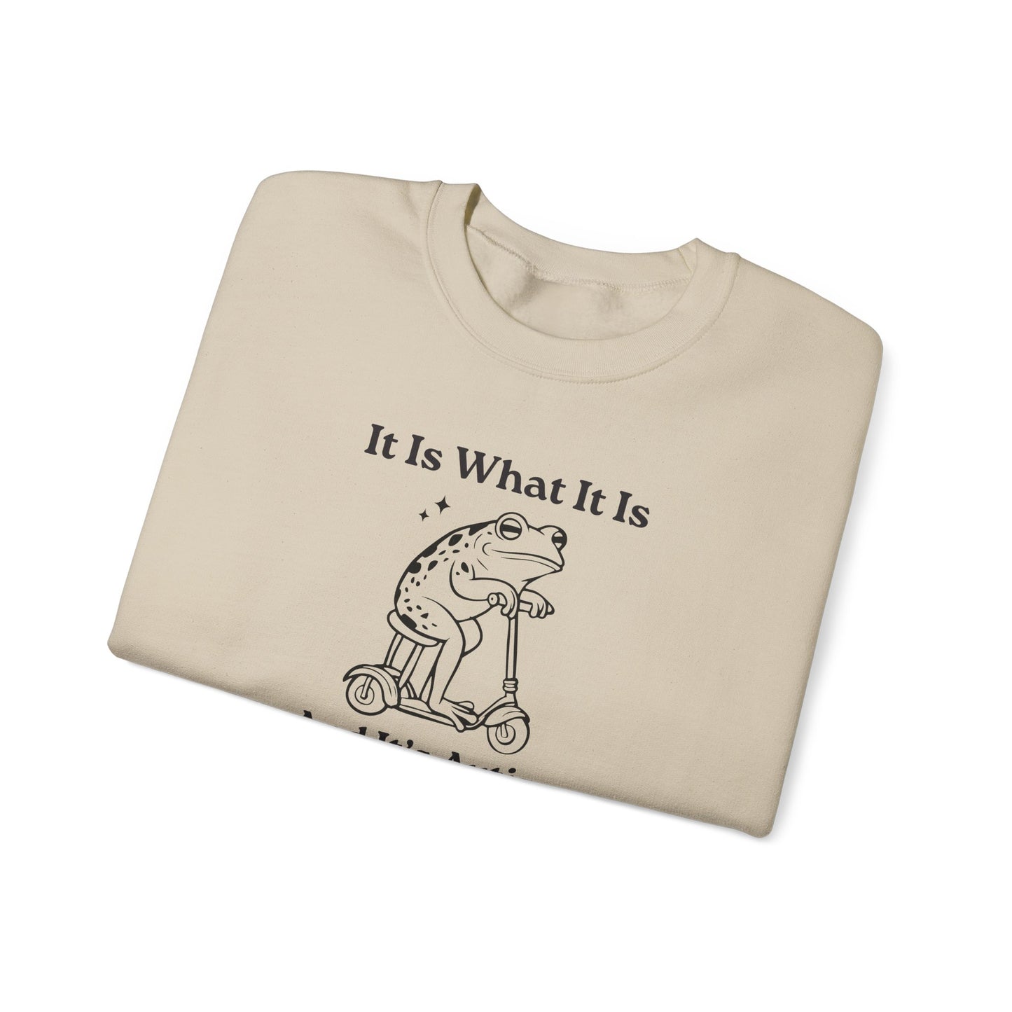 Sweatshirt It Is What It Is And It’s Autism Funny Sweatshirt for Adults & Teens