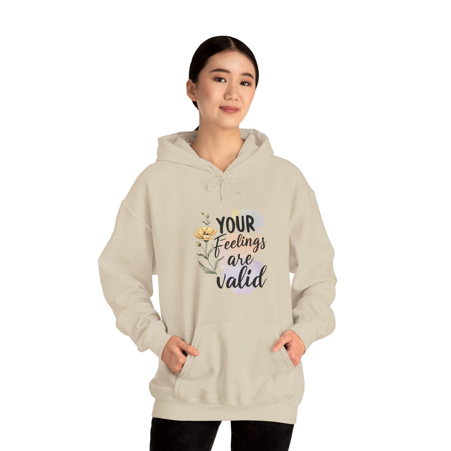 Your Feelings Are Valid – Suicide Awareness Hoodie for Women