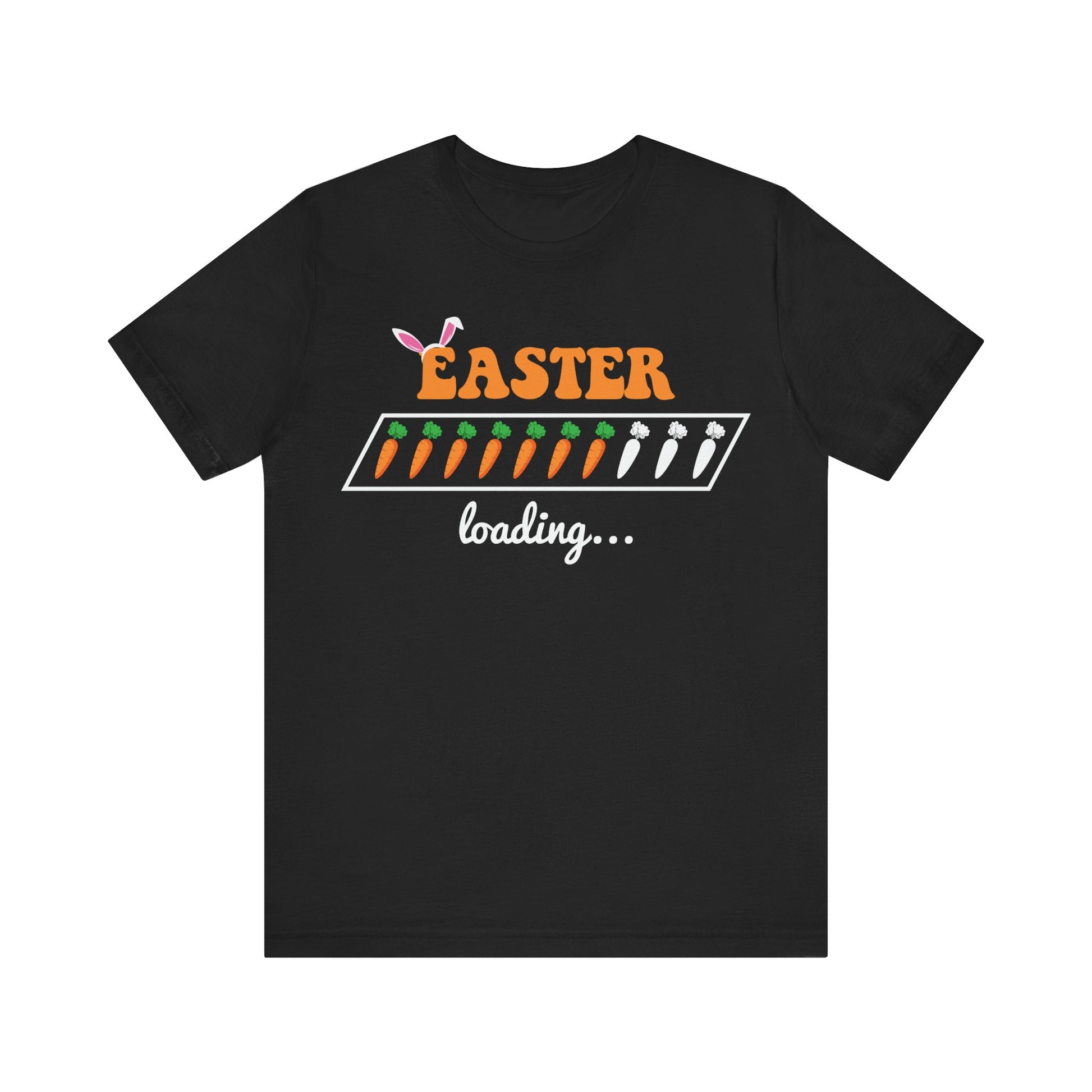 Black Trendy Easter Shirt – Easter Loading... Please Wait Tee
