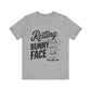 T-Shirt Funny Easter Shirt | Resting Bunny Face Women's Tee – Sarcastic & Trendy