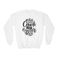 White Egg-cited for Easter Kids Sweatshirt | Funny Easter Sweatshirt