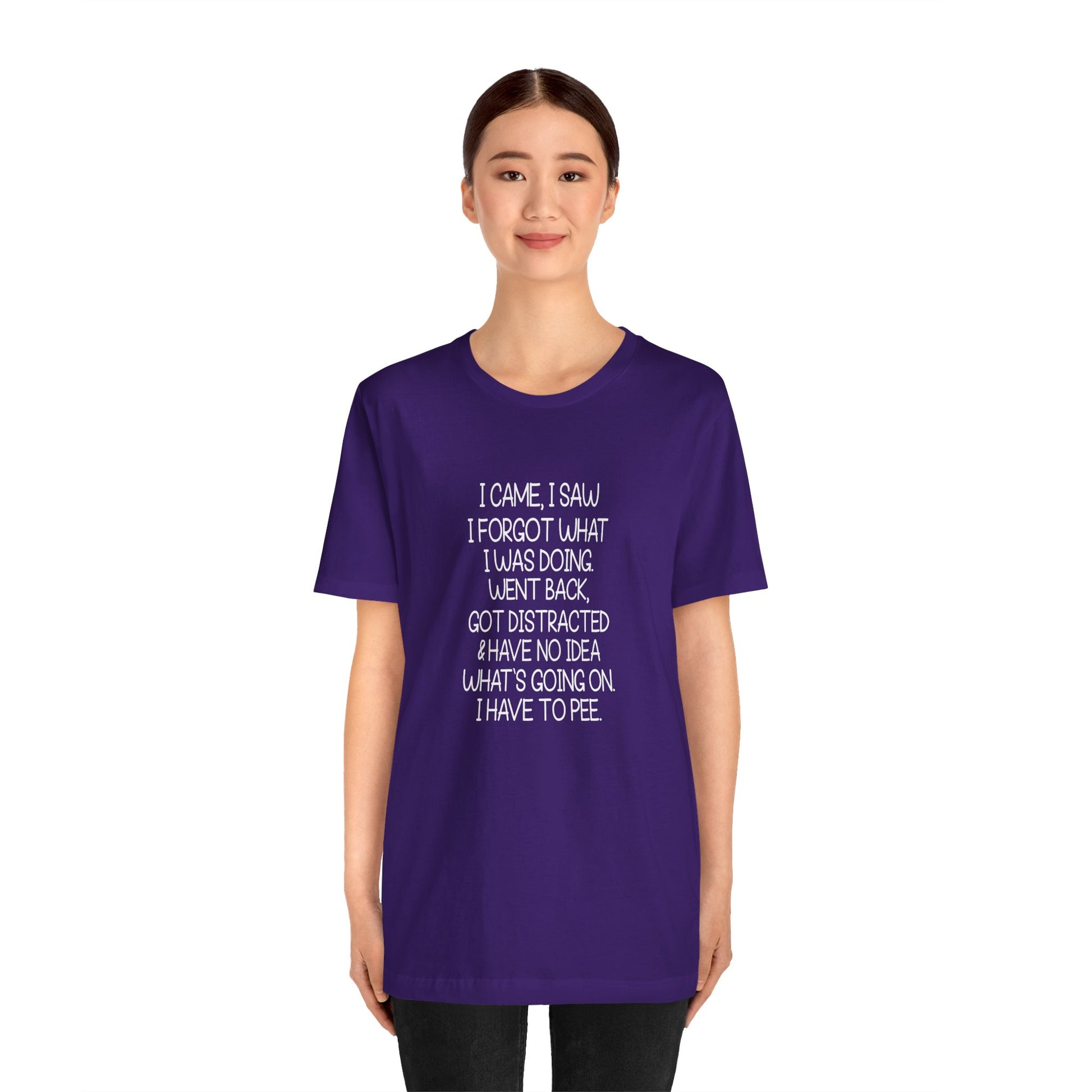 T-Shirt I Came I Saw I Forgot ADHD T-Shirt – Funny Distracted Shirt
