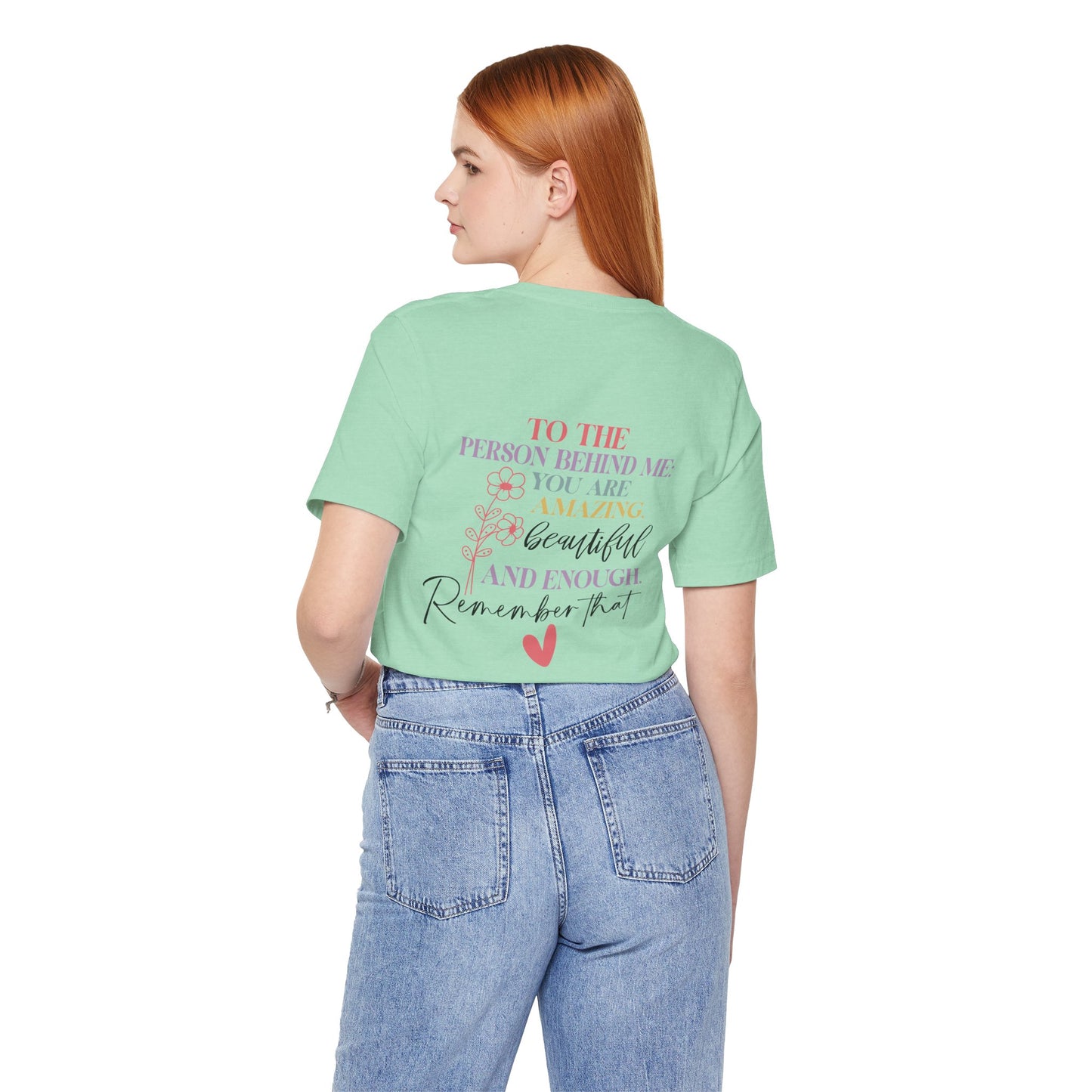 You Matter – Heather Mint You Matter T Shirt with Back Print for Mental Health