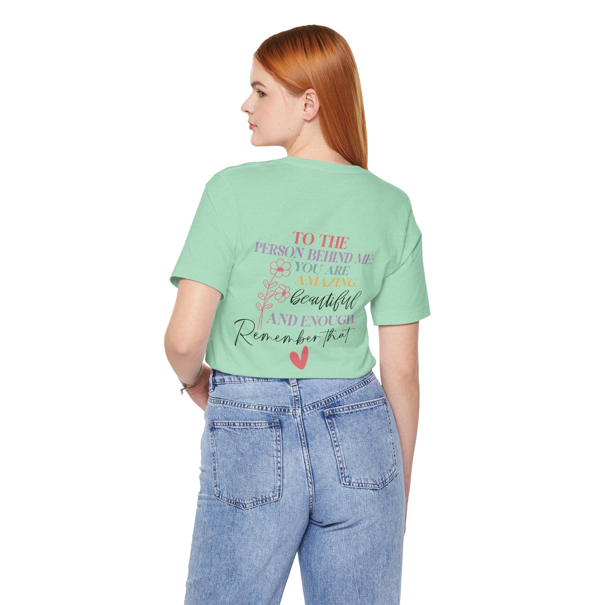 You Matter – Heather Mint You Matter T Shirt with Back Print for Mental Health