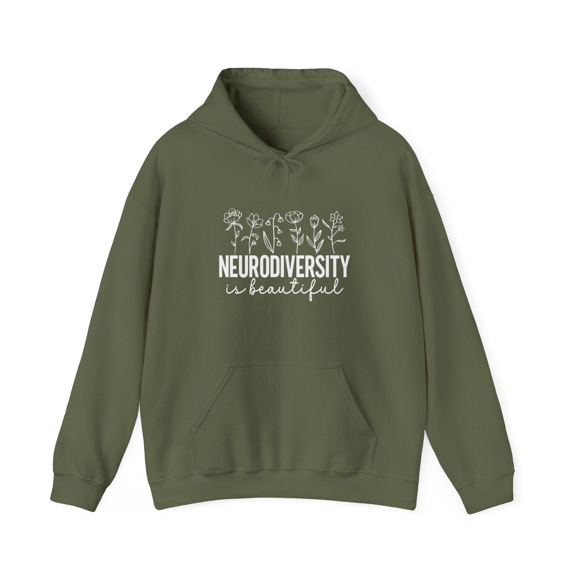 Hoodie NEURODIVERSITY is Beautiful Hoodie – Floral Autism Awareness Hoodie