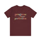 Maroon Progress Over Perfection Shirt – Growth Mindset Shirt