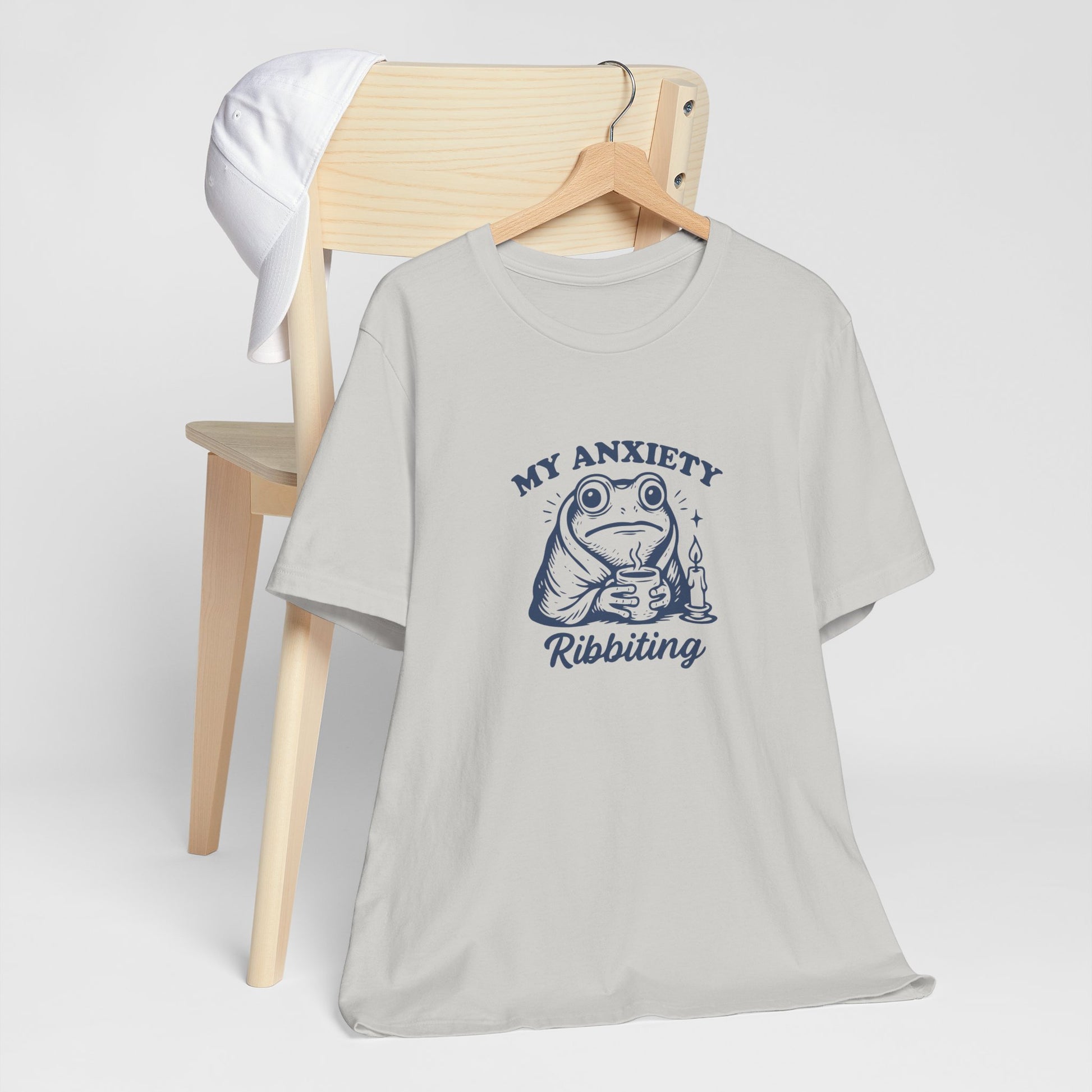 T-Shirt MY ANXIETY Ribbiting Shirt – Funny Anxiety Shirt with Frog Graphic