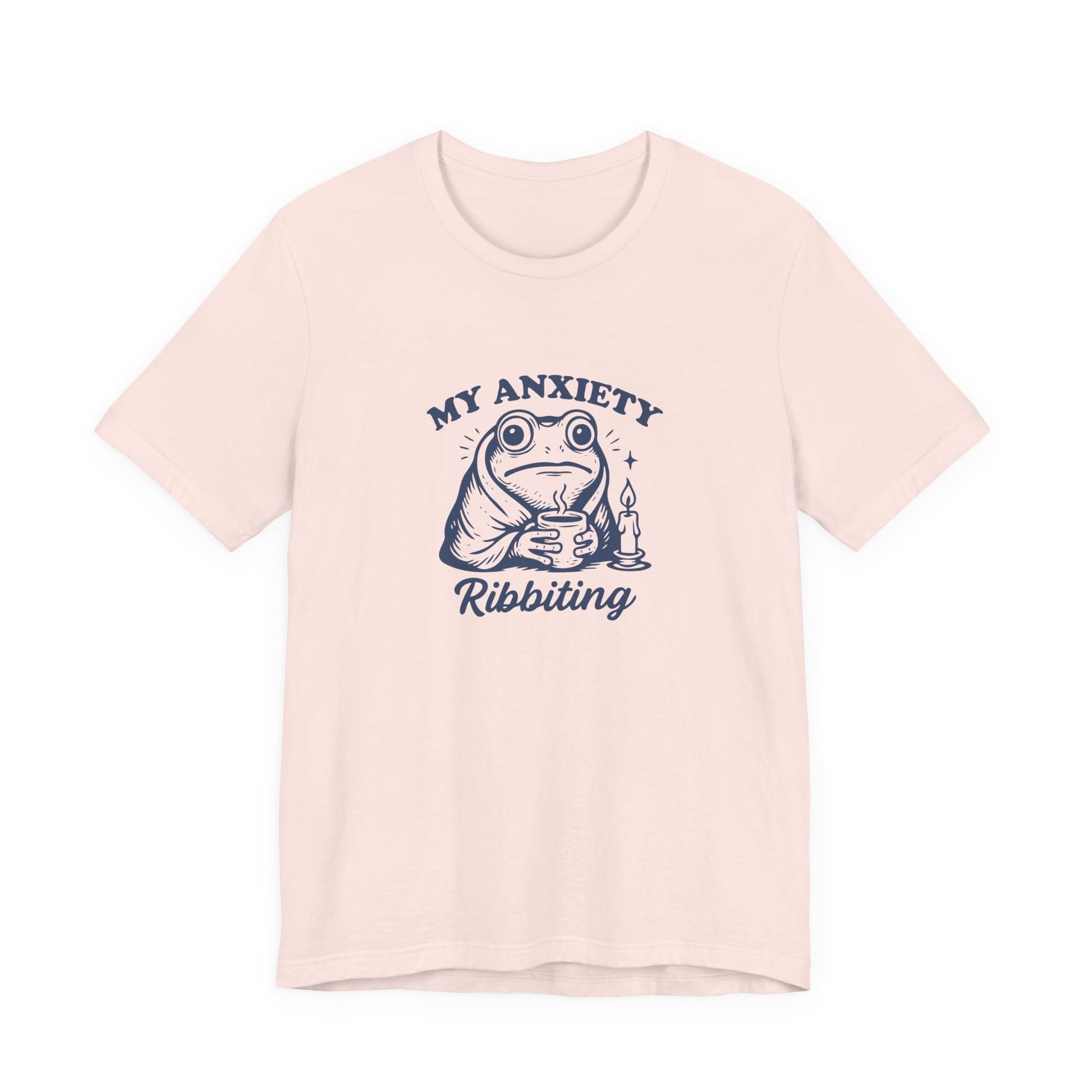 T-Shirt MY ANXIETY Ribbiting Shirt – Funny Anxiety Shirt with Frog Graphic