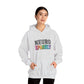 NEURO SPARKLY Autism Hoodie – Bold Varsity Floral Graphic Hoodie