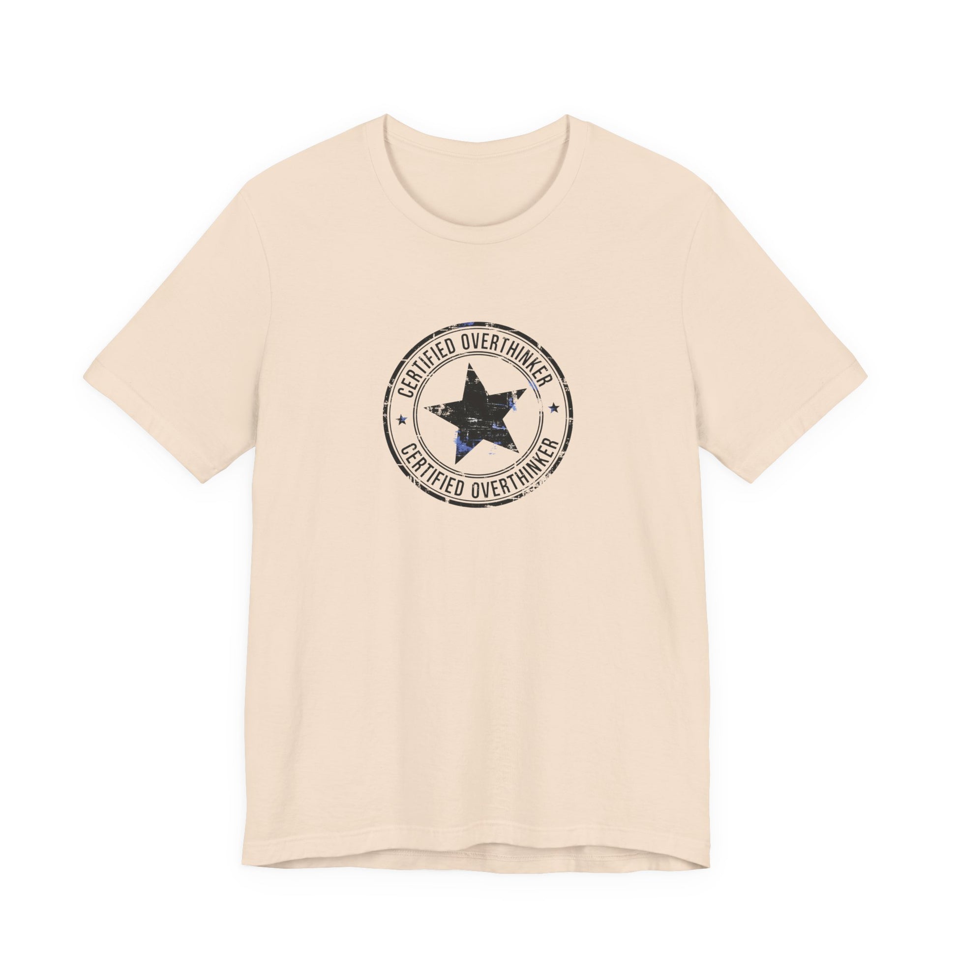 T-Shirt CERTIFIED OVERTHINKER T-Shirt – Vintage Stamp Seal Graphic Tee