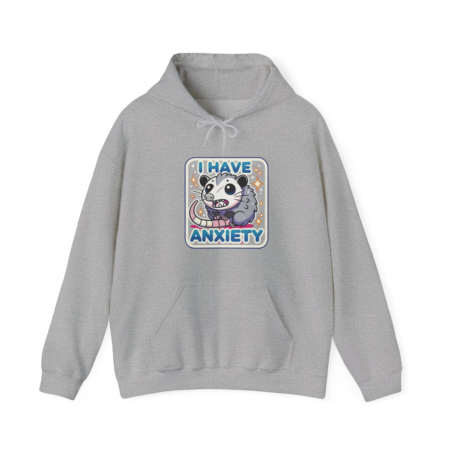 Hoodie I Have Anxiety Hoodie – Funny Opossum Hoodie for Women