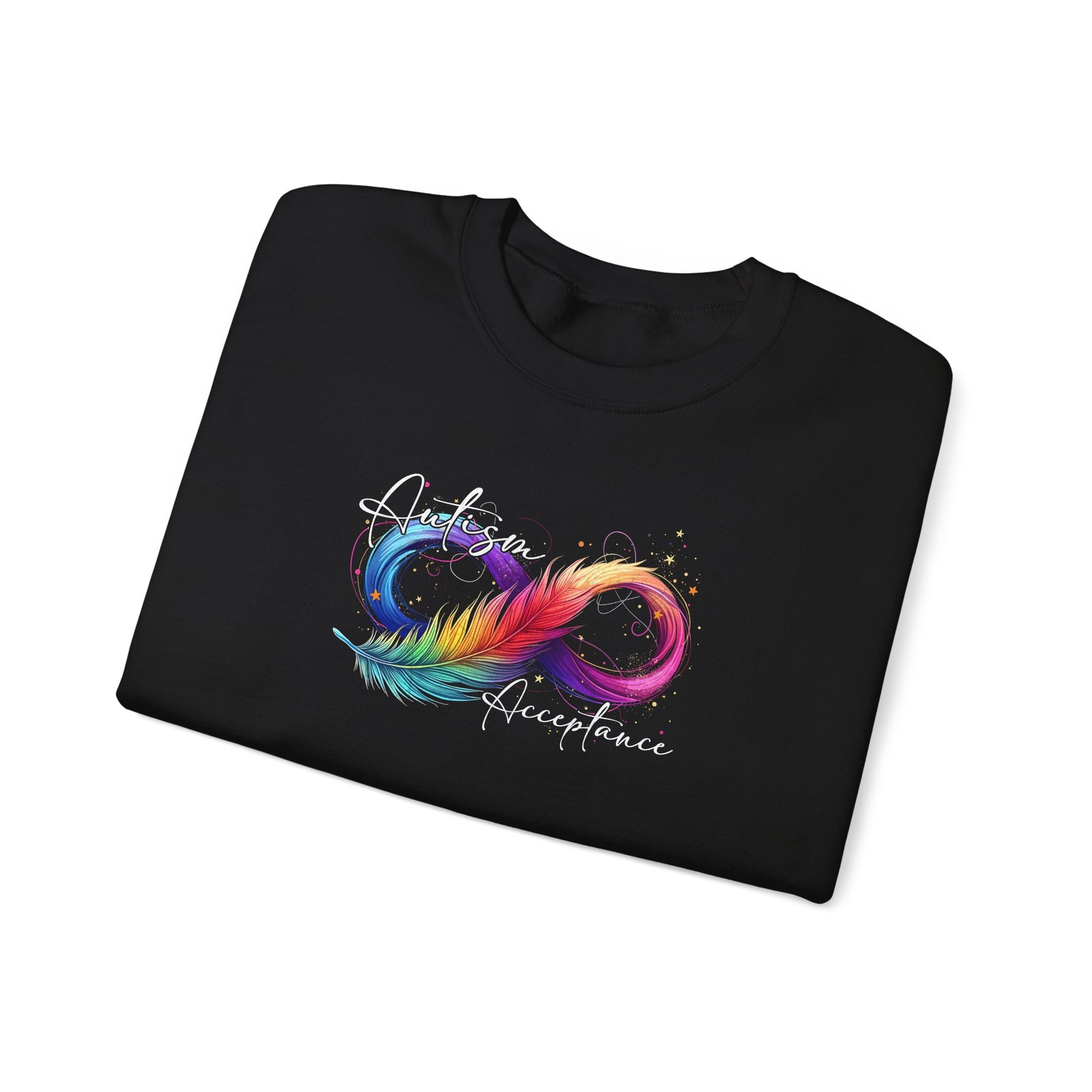 Sweatshirt Autism Acceptance Sweatshirt with Neurodiversity Symbol
