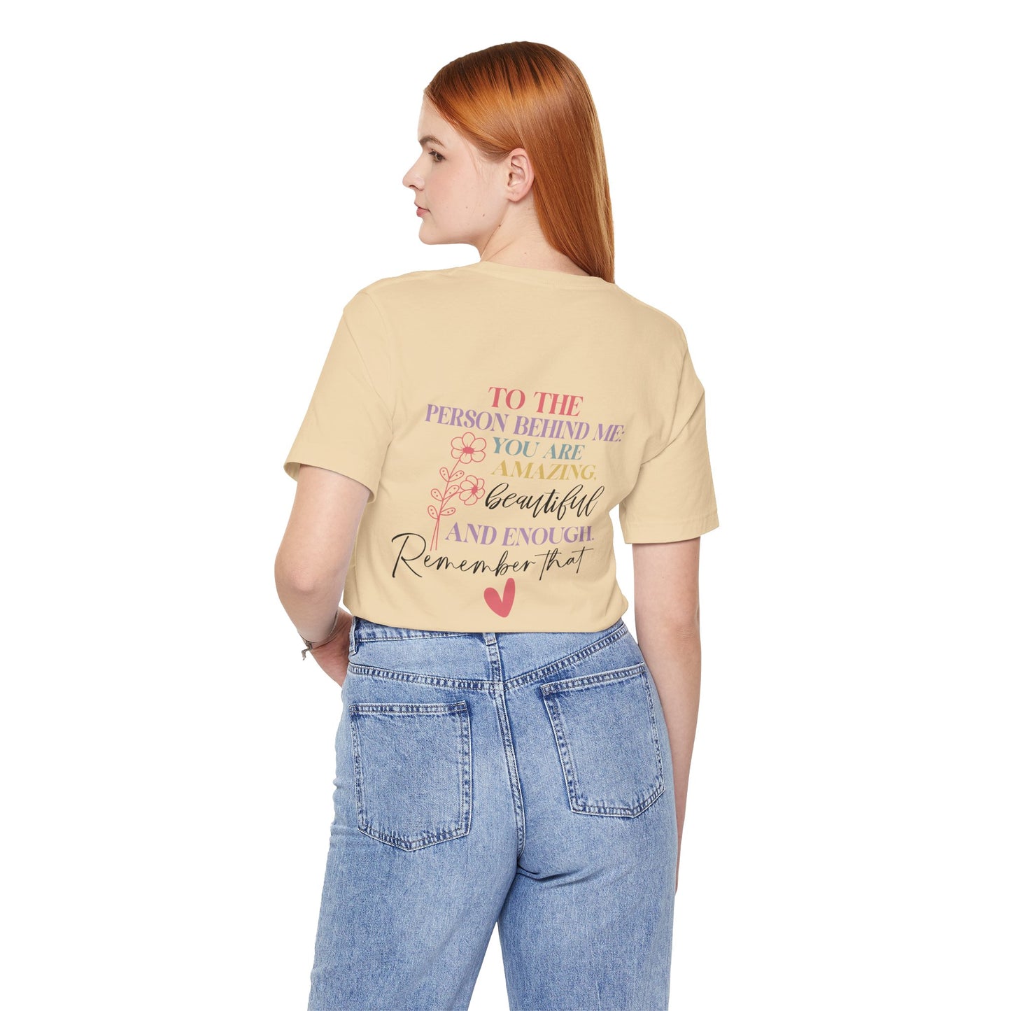 You Matter – Soft Cream You Matter T Shirt with Back Print for Mental Health