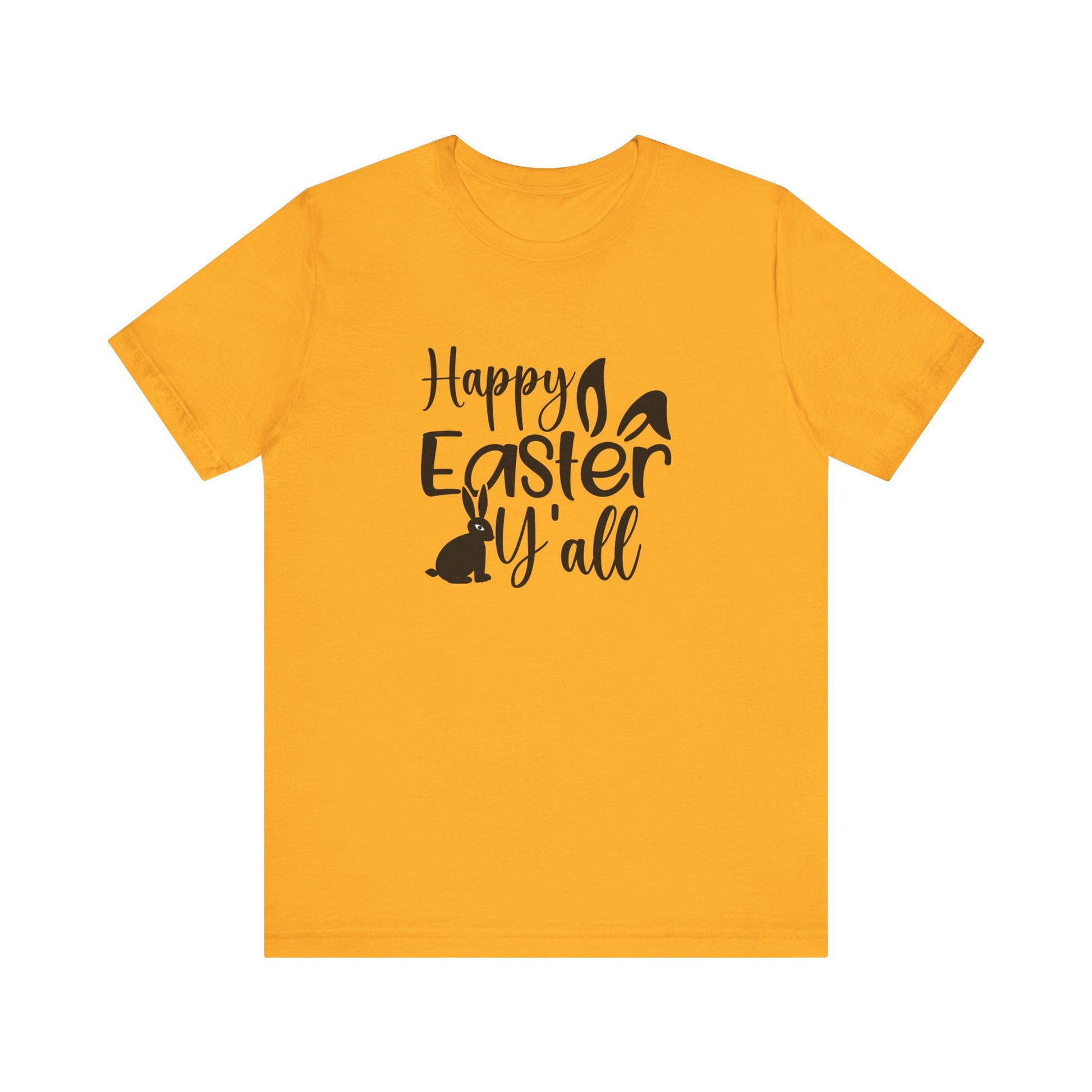 Gold Southern Easter Shirt – Hoppy Easter, Y’all! Tee