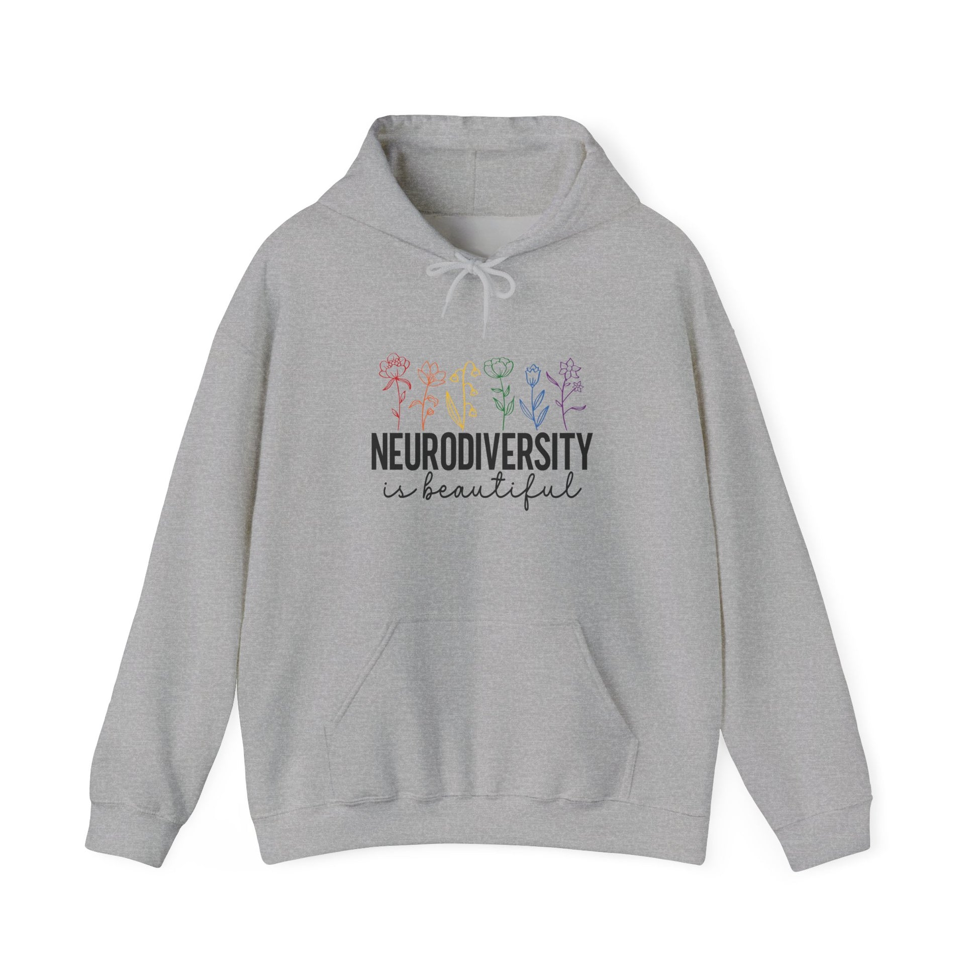 Hoodie NEURODIVERSITY is Beautiful Hoodie – Floral Autism Awareness Hoodie