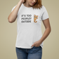 T-Shirt IT'S TOO PEOPLEY OUTSIDE Shirt – Funny Cat Lover Introvert Tee