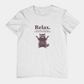 T-Shirt Relax There’s Chaos Everywhere T-Shirt – Vintage Raccoon Humor Tee