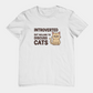 T-Shirt Introverted But Willing to Discuss Cats Shirt – Grumpy Cat T-Shirt