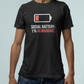 T-Shirt SOCIAL BATTERY: 1% Remaining T-Shirt – Funny Introvert Graphic Tee