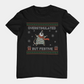 T-Shirt Overstimulated But Festive - Ugly Christmas Sweater Shirt Opossum